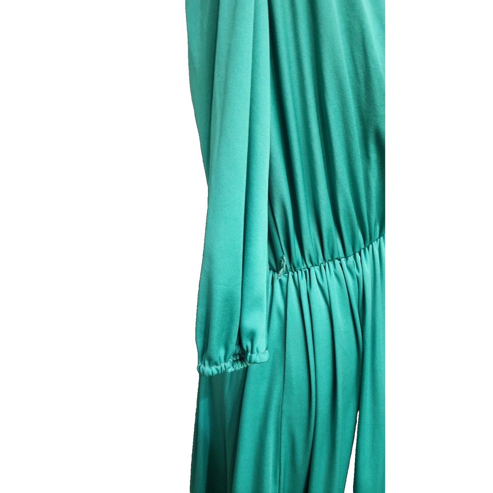 Vintage Sunshine Alley Womens Green Long Sleeve Dress 413682P Size 6 Made IN USA - Picture 5 of 12